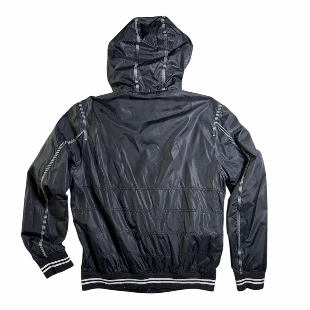 American Rag Men's Black Hooded Windbreaker - Picture 3 of 7